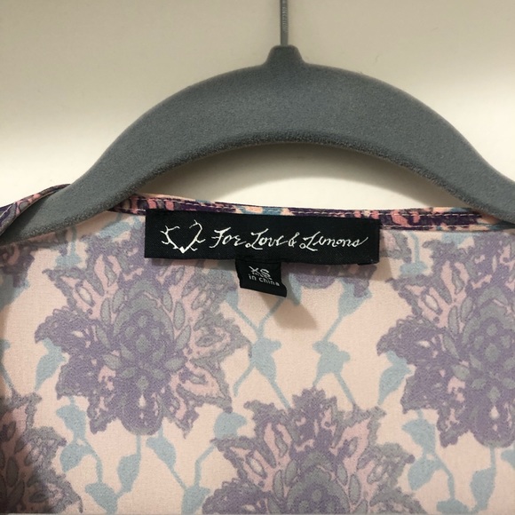 For Love & Lemons maxi dress. XS. Floral/purple - Picture 6 of 6